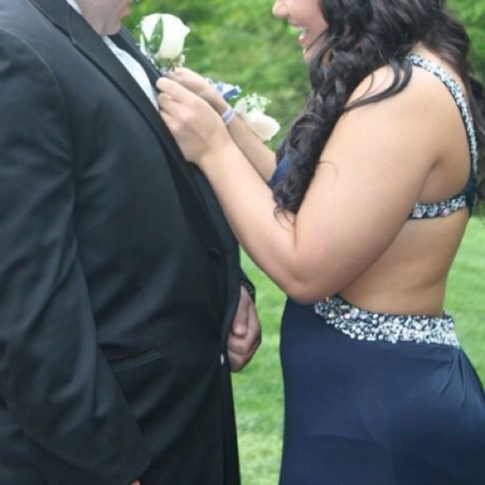 Backless prom dress